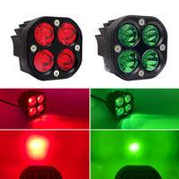 Lampe de travail LED 3 pouces 40W 6000K, éclairage de faisceau blanc, lampe de travail carrée pour moteur de voiture, camion tout-terrain universel 12V 24V