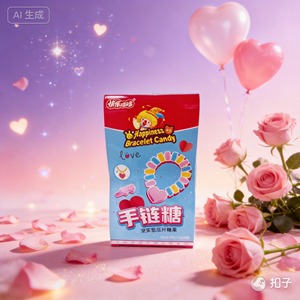 Pulsera de dulces con dijes de corazón para el Día de <span class=keywords><strong>San</strong></span> Valentín, anillos de dulces, joyas de dulces, dulces al por mayor a buen precio, pulseras de dulces - Product Image 1
