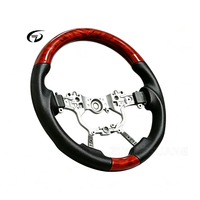 Volant en acajou personnalisé pour Toyota Land Cruiser LC200 LC70 Prado Hilux GR