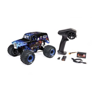 Mini camion monstre RC 4x4 LMT Son-uva Digger 1/18 avec essieux solides, batterie LiPo 2S, phares LED et chargeur intelligent - Product Image 1