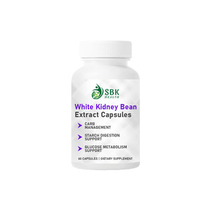 Private Label White Kidney Bean Capsules with Common Bean Appetite Control Intercepts Carb Starch Glucose Promotes Digestive - Product Image 1