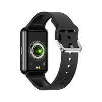 Montre connectée étanche à écran carré, bracelet en silicone, fréquence cardiaque, podomètre, rappel de messages, montre connectée avec écran TFT