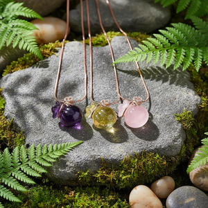 Sac à monnaie en cristal de <span class=keywords><strong>citrine</strong></span> de haute qualité, sac à monnaie en rose et améthyste, vente en gros - Product Image 1