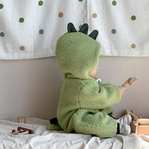 OEM ODM Newborn Babies' Winter Clothes Thickened Fur <strong>Onesie</strong> Haha Fart Crawling Clothes Toddler Pajamas Jumpsuit Clothes for <strong>Kids</strong> - Product Image 3