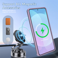 Coque de protection magnétique antichoc en TPU mat et PC avec support métallique pour objectif d'appareil photo pour MOTO G04S/E14/G04/G24