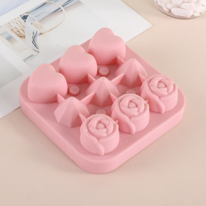 Nouvel arrivage d'usine : Moule à glaçons rond en silicone de qualité alimentaire, tendance, avec couvercle, pour boules de glace, moule à <span class=keywords><strong>rose</strong></span> personnalisé, congélation rapide, démoulage facile - Product Image 5