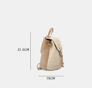 Nedeins — Mini sac <span class=keywords><strong>à</strong></span> dos de plage en paille pour femmes, mode printemps-été - Product Image 5