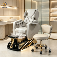 Fauteuil de pédicure moderne inclinable et réglable électriquement avec massage pour salon de manucure