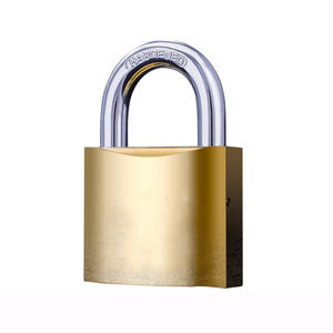 भारी शुल्क लोहा ताला टाइटेनियम मढ़वाया लॉक गोल्डन/पीले रंग पीतल चित्रित लोहा ताला - Product Image 1