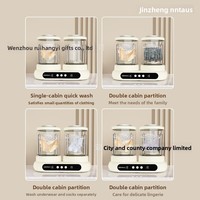 Mini USB Portable Ménage Double Baignoire Pliable Portable Sous-Vêtements Chaussettes Machine À Laver