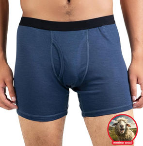 Sous-vêtements pour hommes CELINNE, doux et respirants, confortables, en laine mérinos, caleçons boxer pour hommes - Product Image 1