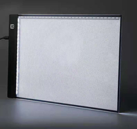 Tableta de Dibujo Digital A4, Tablero Gráfico LED con Caja de Luz, Pintura de Diamantes Enmarcada para Trazar y Escribir, Estilo Europeo