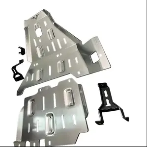 Plaque de protection du couvercle du moteur en aluminium Plaque de protection du couvercle du moteur en alliage d'aluminium pour Wrangler JL JK