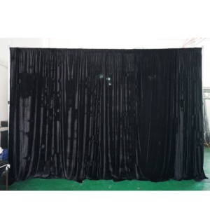 Telescopic drape and pipe aluminum <b>backdrop</b> <b>stand</b> kit for exhibition booth - Product Image 2
