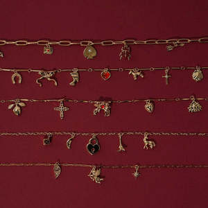 Phụ Nữ Của Cổ Điển 316L Thép Không Gỉ Tự Làm Mặt Dây Chuyền Vòng Cổ Với Bướm Trái Tim Mặt Trời Chữ Thập Zircon Khởi Động 18K Mạ Vàng Vòng Đeo Tay - Product Image 2