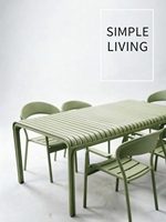 Table et chaises de salle à manger en alliage d'aluminium pour l'extérieur, style nordique moderne, créatif, durable, résistant aux UV, imperméable et anti-soleil.