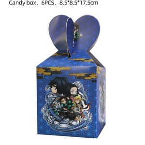 Décoration de fête d'anniversaire <span class=keywords><strong>Demon</strong></span> <span class=keywords><strong>Slayer</strong></span> : couverts, assiettes, gobelets, bannière, décoration de gâteau, drapeau suspendu, carte d'invitation, sac cadeau, ballons - Product Image 5