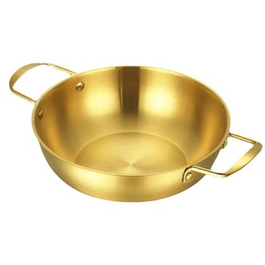 High Quality Gold Silver Non Stick Kitchen Cookware Seafood Pot <strong>Paella</strong> <strong>Pan</strong> Mini Flat Fry <strong>Pan</strong> - Product Image 2