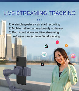 Горячая распродажа: Смартфонный стабилизатор (стедикам) с 3-осевым AI-отслеживанием, подсветкой и вращением на 360 градусов - Product Image 4