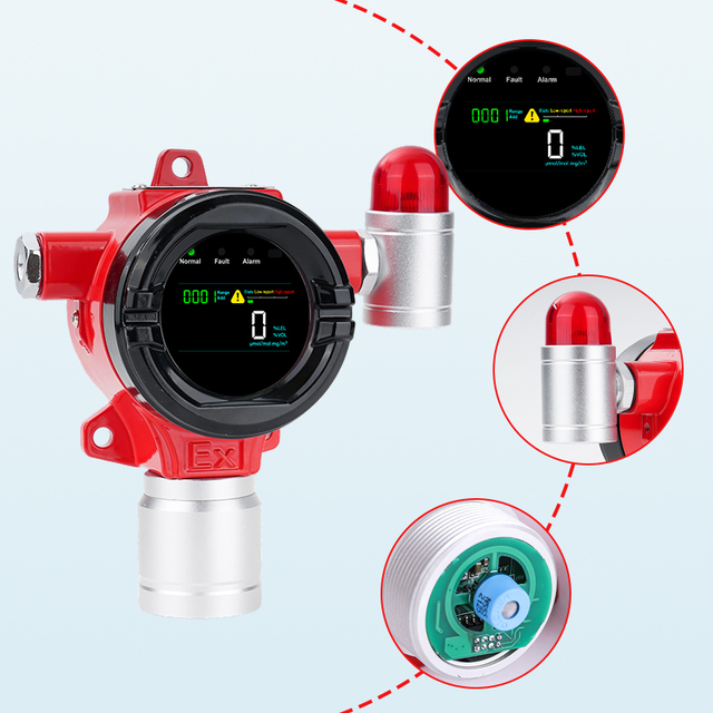 High Precision ATEX CE Explosion-proof Hydrogen Gas Detector CO2 H2S H2 CH4 NH3 CO LPG Toxic Combustion Gas Detector