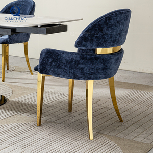 <span class=keywords><strong>Chaise</strong></span> minimaliste italienne Foshan-Lecong-Dining-Chair mobilier de luxe de <span class=keywords><strong>haute</strong></span> qualité de l'usine B2B <span class=keywords><strong>Chaise</strong></span> de restaurant de loisirs bleue - Product Image 4