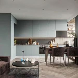 Meubles de cuisine contemporains sur mesure, design tendance, armoires de cuisine en laque avec accessoires, ensembles complets - Product Image 3