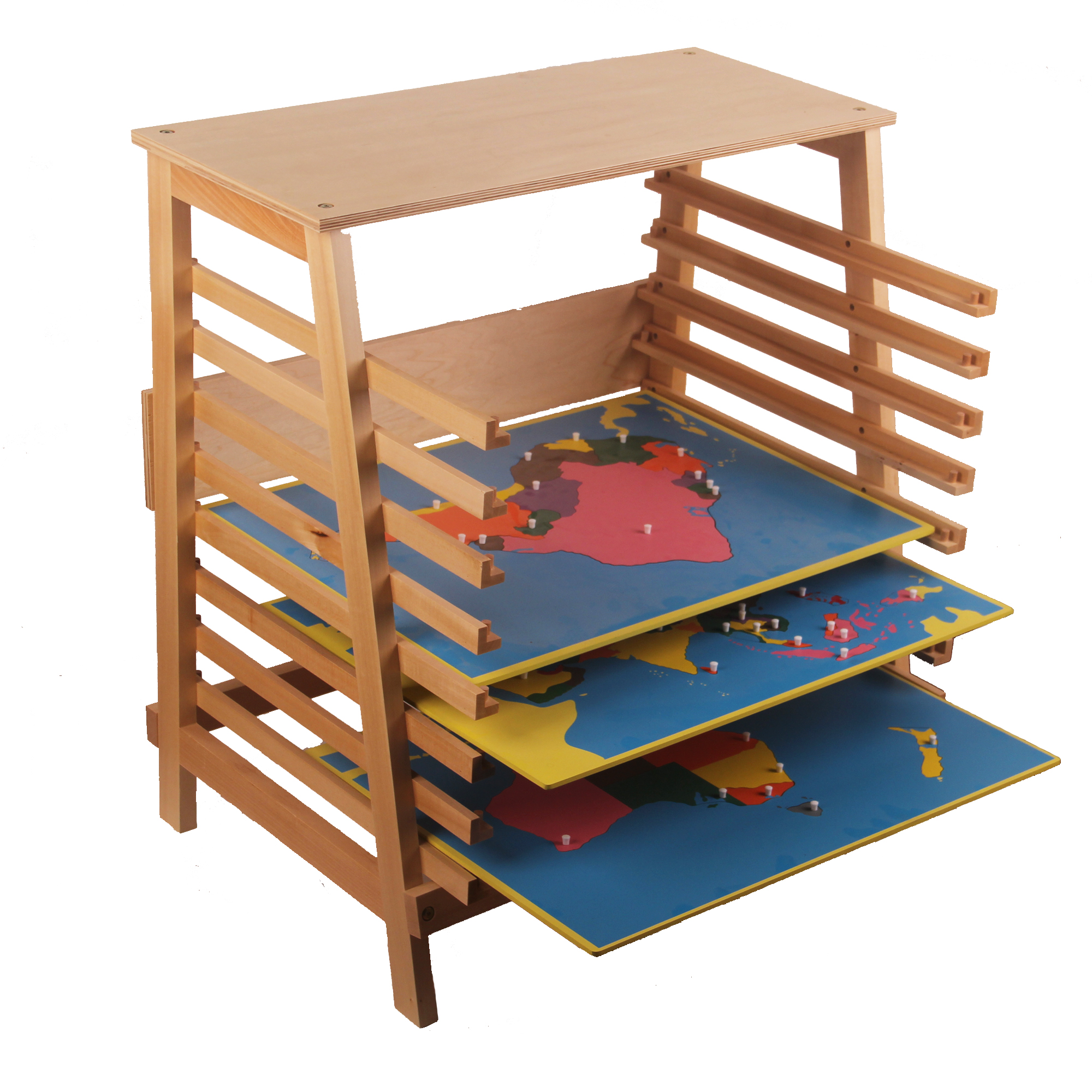 puzzle map stand