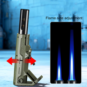 YN açık barbekü <span class=keywords><strong>Blowtorch</strong></span> çakmak çok fonksiyonlu özel logo çakmak rüzgar geçirmez tek alev renk değiştiren çakmak - Product Image 5