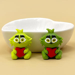 Nuevo producto 3D <span class=keywords><strong>Grinch</strong></span> Focal Beads <span class=keywords><strong>Personajes</strong></span> <span class=keywords><strong>de</strong></span> silicona Custom 3D Silicone Focal Beads para la fabricación <span class=keywords><strong>de</strong></span> bolígrafos - Product Image 3