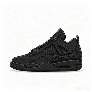 <span class=keywords><strong>Zapatillas</strong></span> Deportivas Retro 4 Negras, <span class=keywords><strong>Ligeras</strong></span>, con Cordones, Suela de Goma Antideslizante, Forro de Malla, para <span class=keywords><strong>Hombre</strong></span>, Estilo Casual, Evergreen - Product Image 2