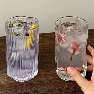 แก้วน้ำดีไซน์เฉพาะแบบขายส่ง แก้วน้ำฝนตก แก้วกาแฟลาเต้เย็น แก้วน้ำผลไม้และเครื่องดื่มเย็น สำหรับใช้ในบ้าน - Product Image 6
