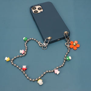 Kawaii Mushroom arcoíris flor pedante cadena corta <span class=keywords><strong>de</strong></span> Metal lindo teléfono correa <span class=keywords><strong>de</strong></span> mano Y2k encantos <span class=keywords><strong>de</strong></span> teléfono para fundas <span class=keywords><strong>de</strong></span> teléfono - Product Image 1