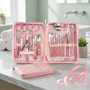 New MAQNSCO Manicure Set 30 in 1 Nail Clipper set REDFLOW nail clippers fingernail toenail clippers Manicure <b>Tools</b> pedicure <b>tool</b> - Product Image 3