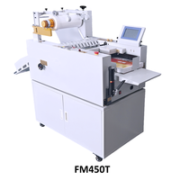 Laminateur thermique hydraulique A3 entièrement automatique pour film BOPP, machine de laminage et d'estampage à chaud tout-en-un FM450T+SJ300 avec anti-ondulation