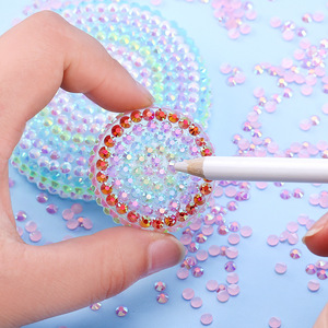 Venta al por mayor de diamantes de imitación de resina de 2mm/3mm/4mm/5mm/6mm con parte trasera plana en colores Jelly <span class=keywords><strong>AB</strong></span>, en paquete a granel para decoración de prendas. - Product Image 2