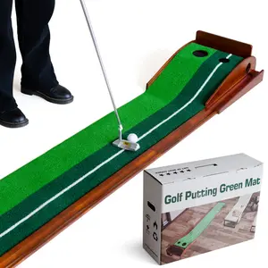 Xu Hướng Mới Phổ Biến Rắn Gỗ Golf Đặt Mat Cỏ Nhân Tạo Tự Động Bóng Trở Lại Hệ Thống Golf Đặt Huấn Luyện Viên Mat