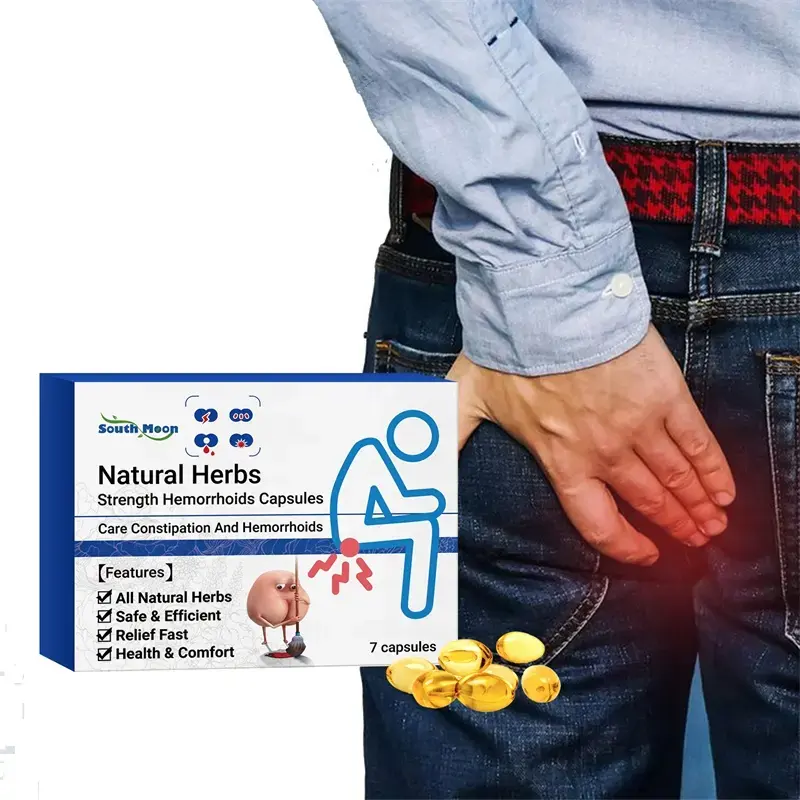 best hemorrhoid wound anal pain prolapse pruritus treatment product 7pcs natural herbs strength hemorrhoids capsules