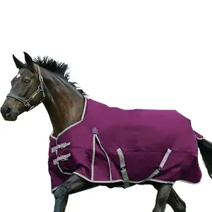 Alfombrillas ecuestres personalizadas para <span class=keywords><strong>caballos</strong></span>, manta de cuello estándar, impermeable, de alta calidad, para invierno - Product Image 1