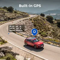 AZDOME – caméra de tableau de bord M27 à double objectif, vision nocturne, wifi GPS intégré 1080p + 1080p, enregistreur de pilote, caméra dvr de voiture hd