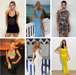 Vendita <span class=keywords><strong>all</strong></span>'Ingrosso di Abiti Estivi da Donna a Maniche Corte, Stile Casual e Comodo, Consegna Casuale di Modelli Misti - Product Image 1