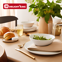 Usine En Gros Vide Opale Blanc Verre Personnalisé 10.5 ''Assiette Plats Plats Plats Plats pour Restaurants