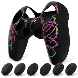 เคสสำหรับคอนโทรลเลอร์ PS5 - ฝาครอบซิลิโคนสลักลายด้วยเลเซอร์ - Product Image 2