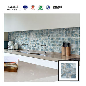 Venta al por mayor nuevos mosaicos de porcelana esmaltada azul yegua al aire libre para baño piscina azulejo de cerámica mate - Product Image 3
