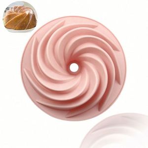 Muestra gratuita de fábrica: Molde de silicona individual pequeño tipo Vortex para pasteles, resistente a altas temperaturas, molde grande para pan de 6 pulgadas, OEM/ODM - Product Image 1
