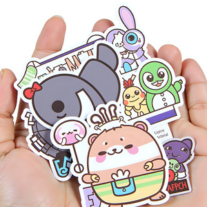 Custom Logo <strong>Waterproof</strong> Self Adhesive Die Cut Vinyl Stickers Holographic Cartoon Decorative Sticker Anime PVC <strong>Label</strong> - Product Image 1