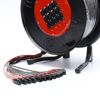 Éclairage audio vidéo professionnel Câble de scène à 12 voies Ligne de signal de transmission multicanal optique à alimentation directe d'usine pour voiture