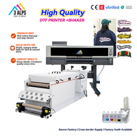 Printer Inkjet DTF Otomatis Penuh 60cm Baru dengan Head Xp600 I3200A1, Penggoyang Bubuk, Kustomisasi Kaos, Tas, Jaket, Cocok untuk Usaha Kecil