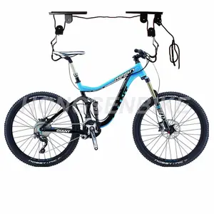 Xe đạp cần trục Trần núi Xe đạp nâng Heavy Duty leo núi Xe đạp treo giá cho nhà để xe trong nhà