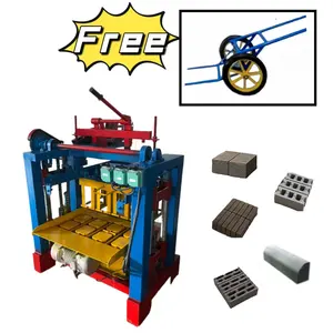Máquina para fazer tijolos 4-35A Preços de máquina para fazer blocos de concreto de cimento manual semiautomático no Sri Lanka