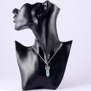 Collana con Pendente Geometrico in Pietra, Esagonale, per Guarigione dei Chakra, Pendolo in Opalite, Quarzo, <span class=keywords><strong>Ossidiana</strong></span>, Cristallo, <span class=keywords><strong>Gioielli</strong></span> in Acciaio Inossidabile - Product Image 5